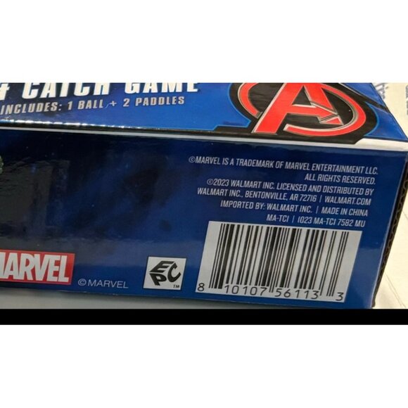 Marvel Avengers Toss & Catch Game  Includes 1 Ball‎ & 2 Paddles - Picture 6 of 6